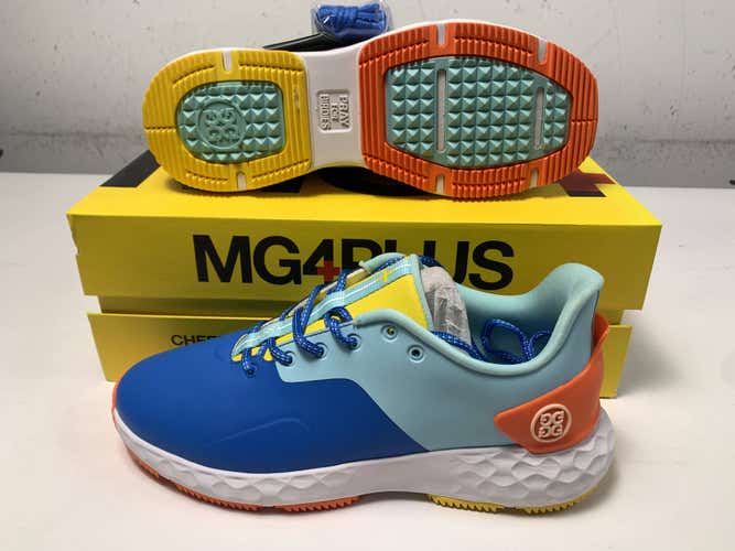 G/Fore MG4+ Golf Shoes Blue Orange Exotic Men's SZ 10.5 (G4MF21EF31)