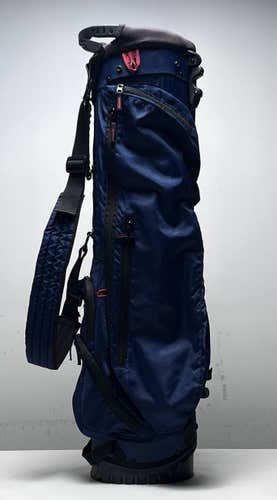 Ralph Lauren RLX Carry Stand Bag Blue 4-Way Divide Single Strap Golf Bag