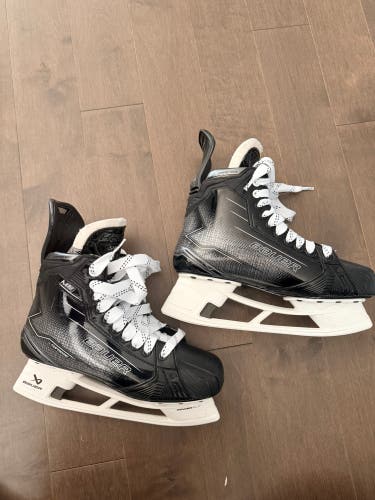 Black/Gray 2024 Bauer Supreme M50 Pro Hockey Skates Regular Width 9.5 (Used)
