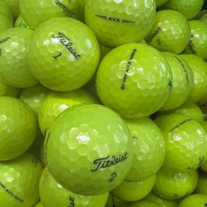 24 Premium AAA Yellow Titleist AVX Used Golf Balls