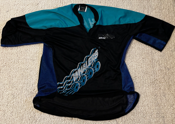Bauer Whalers Roller Jersey Black Medium Adult Unisex Jersey (Used)