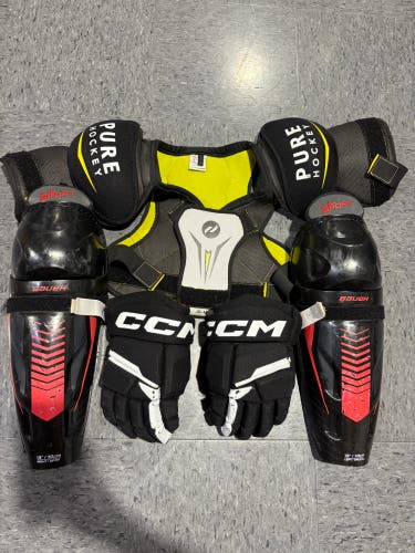 Junior Starter Kit (Chest, Gloves, Shins) | Items and Sizes in Description (Used)