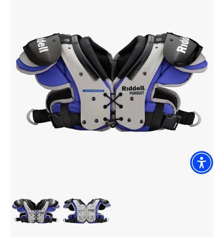 Medium Youth Riddell Pursuit Shoulder Pads (New)