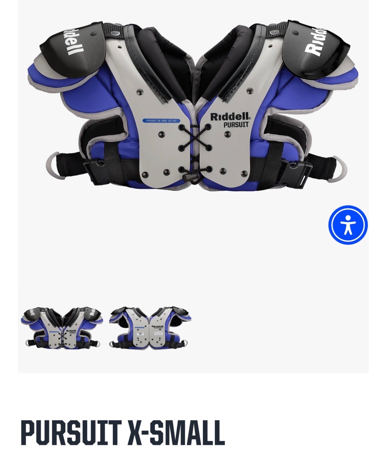 XS Youth Riddell Pursuit Shoulder Pads (New) | SidelineSwap | Buy
