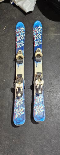 K2 Indy 100 cm Youth Skis with Adjustable Bindings