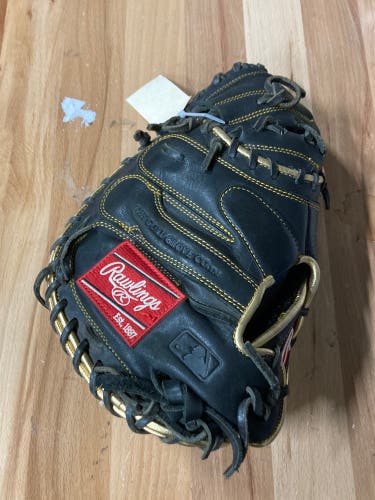 Used Rawlings Gold Glove Elite Right Hand Throw Catcher's Baseball Glove 32.5"