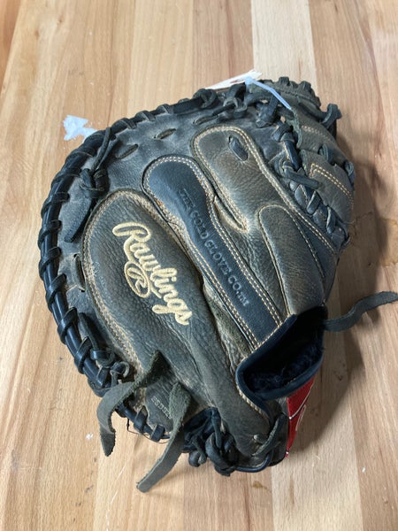 Used Rawlings Renegade Right Hand Throw Catcher's Baseball Glove 32.5"