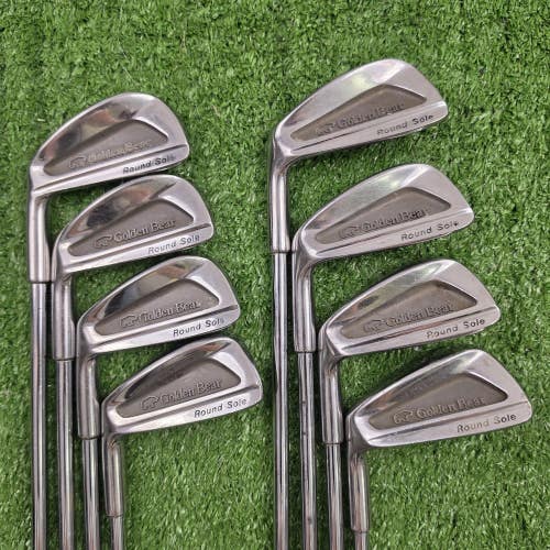 MacGregor Golden Bear Round Sole Iron Set 3-PW Multistep Regular Flex Steel Left