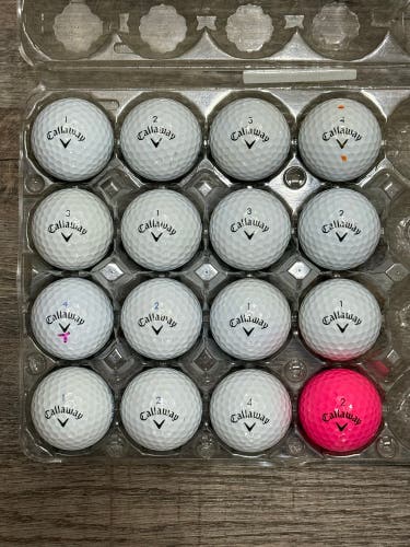 16 Callaway REVA Ladies Golf Balls - Mostly 5A Mint Condition