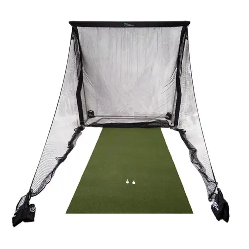 Golf Simulator Gear — Net Return PRO Series Net & SkyTrak Launch Monitor