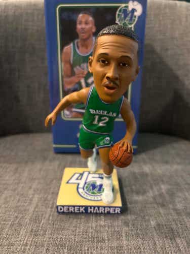 Dallas Mavericks NBA Derek Harper 45th Anniversary Hardwood Classic Bobblehead