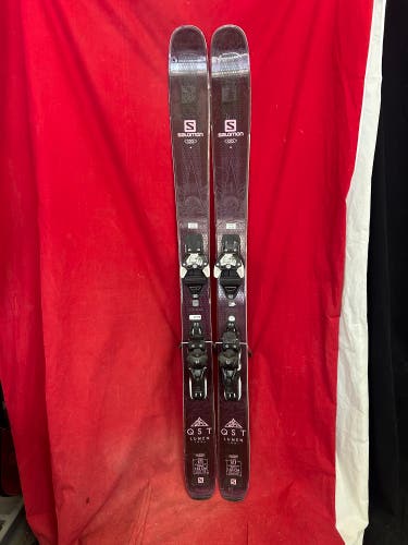 Salomon QST Lumen 99 all mountain 153cm skis, Salomon warden binding range: 262-382mm, 99 waist, R19