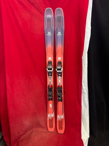 Salomon QST Myriad 85 all 161cm mountain skis, marker FDT10 binding range: 260-388mm, 85 waist