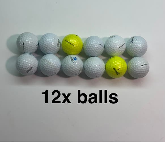 Titleist Pro V1x Golf Balls Dozen Pack (12 Pack) Mint 4A/5A Grade Clean Recycled