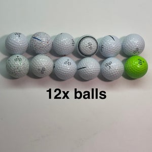 Vice Pro & Pro Plus Balls Golf Balls Dozen (12) Near Mint (4A) Grade Clean Recycled