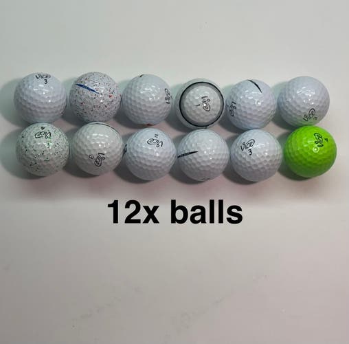 Vice Pro & Pro Plus Balls Golf Balls Dozen (12 Pack) Mint 4A/5A Grade Clean Recycled