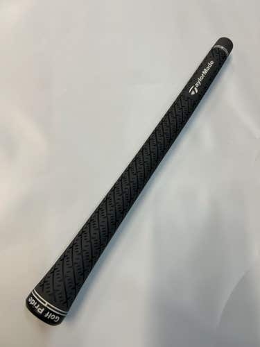 Golf Pride Z-Grip Golf Grip (Grey, Standard, Round) TaylorMade Logo Pull Off