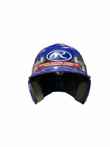 Used Rawlings 6.5-7.5 HELMET Batting Helmet No Mask Royal Blue One Size 11834-S000055498