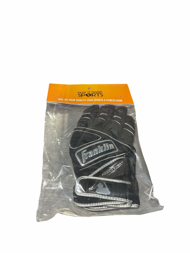 Used Franklin BB/SB Batting Gloves Black Senior 11834-S000055525