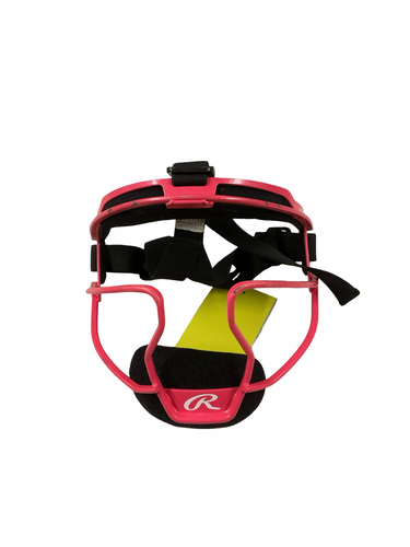 Used Rawlings HOT PINK FACE MASK BB/SB Fielders Mask Pink One Size 11834-S000055400