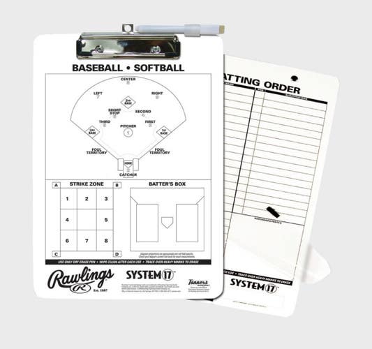 New RAWLINGS COACHES CLIPBOARD 11834-TNRCLIP