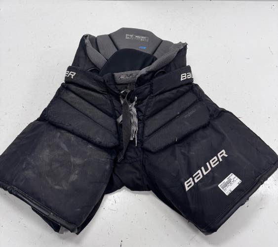 Used Bauer ELITE GOAL PANT Senior Goalie Pant Black SM 11860-S000313844