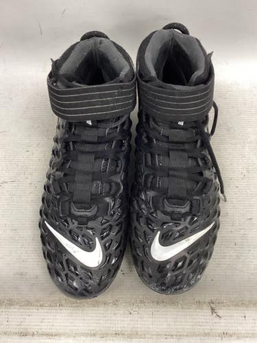 Used Nike FORCE Adult FB Cleats Black And White Senior 11 11851-S000049919