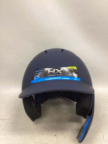 Used Champro HELMET Batting Helmet w/Mask Navy Blue LG 11851-S000050103