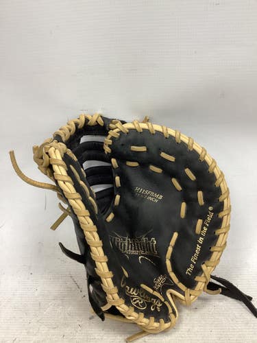 Used Rawlings HIGHLIGHT SERIES 1B BB/SB First Base RH Throw Black 11 1/2" 11851-S000050050