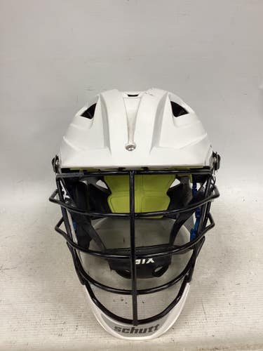 Used Schutt STALLION 100 Lacrosse Helmet White One Size 11851-S000050037
