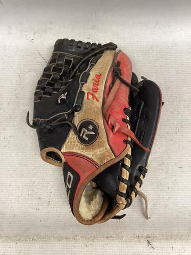 Used RICO ULTRA SERIES BB/SB Glove RH Throw Red And Black 11 3/4" 11851-S000050028
