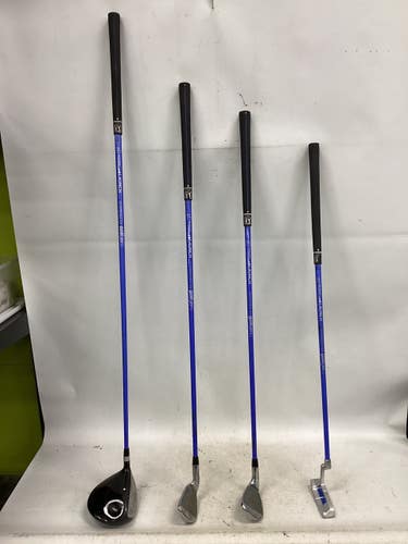 Used PGA Tour G1 POWER LAUNCH Jr Package Set RH Black And Carolina Blue 5 Piece 11851-S000050025