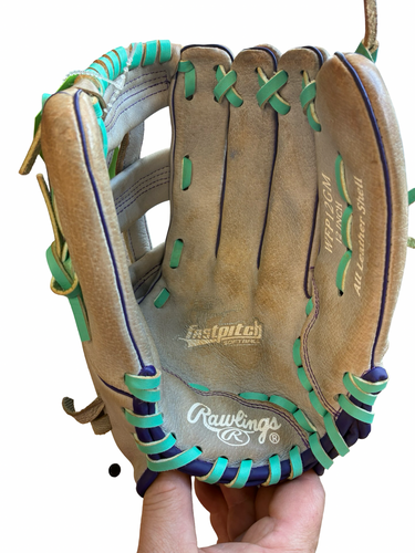 Used Rawlings FASTPITCH  12 IN BB/SB Glove RH Throw Grey 12" 11682-S000137241