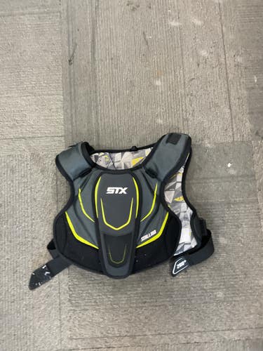 Used STX STALLION Lacrosse Shoulder Pads Black MD 11614-S000242254