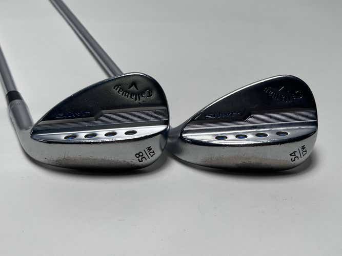 Callaway Jaws MD5 Platinum Chrome Wedge Set 54* 12 | 58* 12 True Temper S400 RH