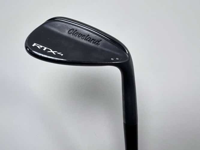 Cleveland RTX 4 Black Satin Wedge 50* 10 Mid-Grind KBS $-Taper 130g RH