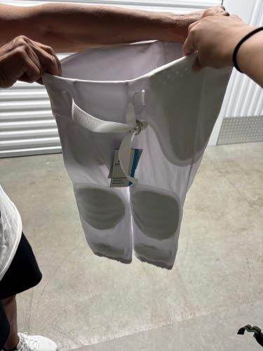 White Unisex Large Youth Champro Game Pants (New)