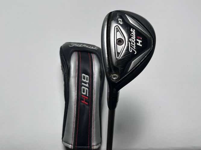 LEFTY Titleist 816 H1 Hybrid 23* Diamana S+70 70g Regular LH HC DENTS
