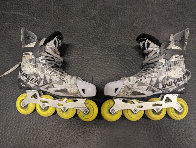 Mission Inhaler WM03 Inline Skates Wide Width Size 9.5 (Used)