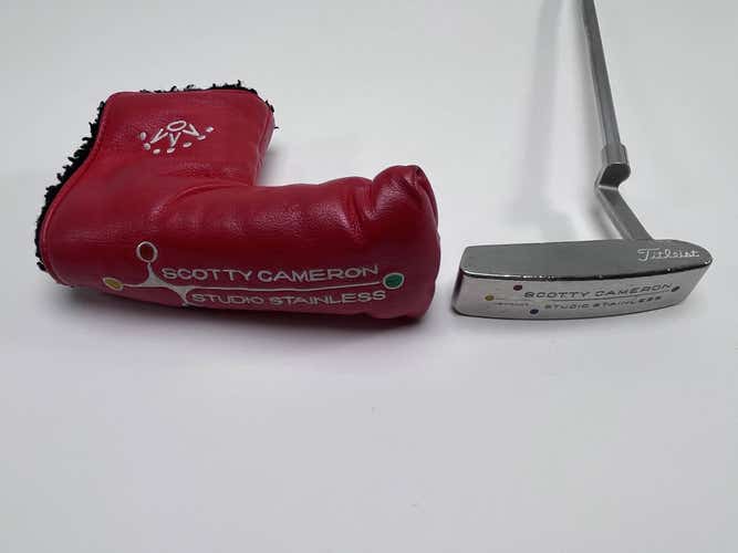 Scotty Cameron Studio Stainless Newport Putter 35" SuperStroke Flatso 2.0 RH HC