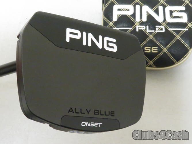 PING PLD MIlled SE Ally Blue Onset Putter 3 Loft Graphite 35" +Cover LEFT MINT