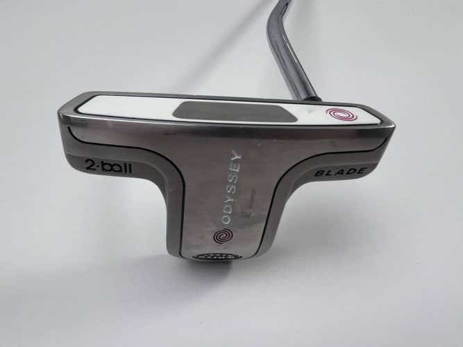Odyssey White Steel 2-Ball Blade Putter 35" Mens RH