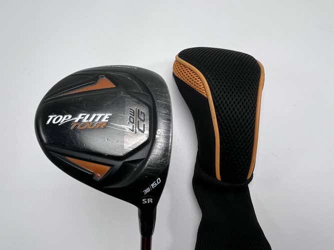 Top Flite Tour 3 Fairway Wood 15* Aldila NVS Orange 65g Senior Graphite Mens RH