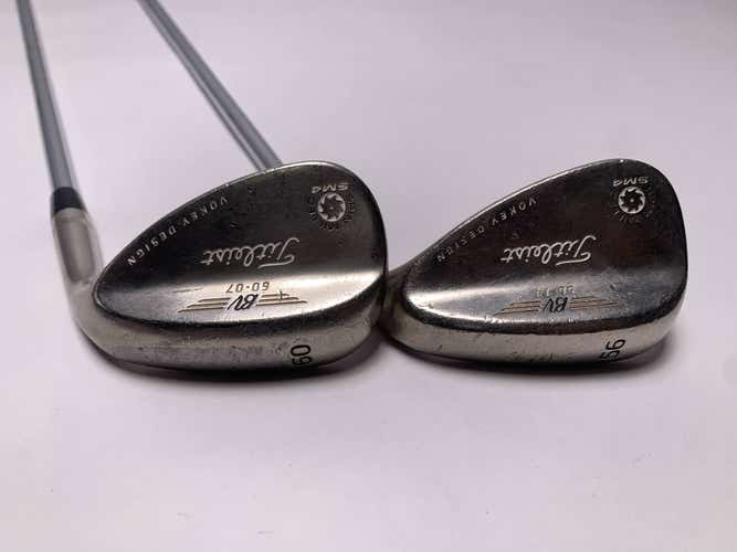 Titleist Vokey Spin Milled SM4 Wedge Set 56* 14 | 60* 7 Wedge Steel Mens