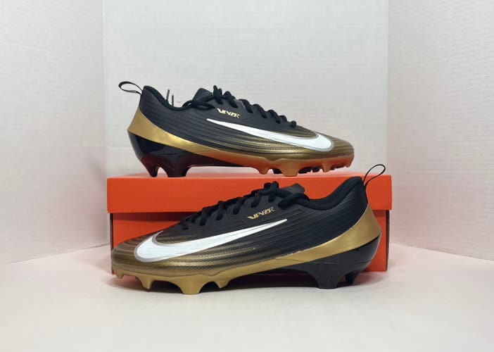 Black Gold white Men's Size M 10.5 (W 12.0) Nike Vapor Speed 3 Low Men’s Football Cleats FB3303-003
