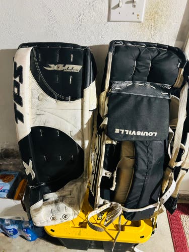 TPS XLite set, very good condition, 34 inch pads with two catch mitts