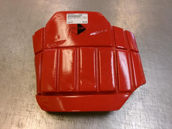 Used Century Martial Arts Chest Guard Red LG 11339-S000205627