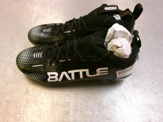 Used Battle Sports Adult FB Cleats Black Senior 12 11339-S000205794