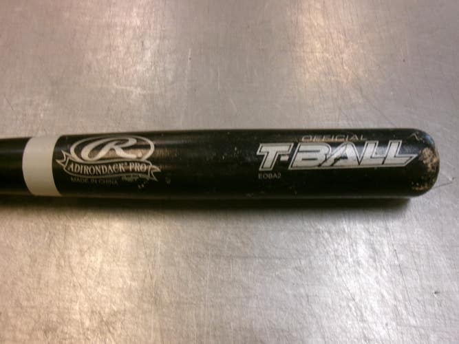 Used Rawlings ADIRONDAK PRO WOOD BAT BB/SB T-Ball Bat 25" 11339-S000205687