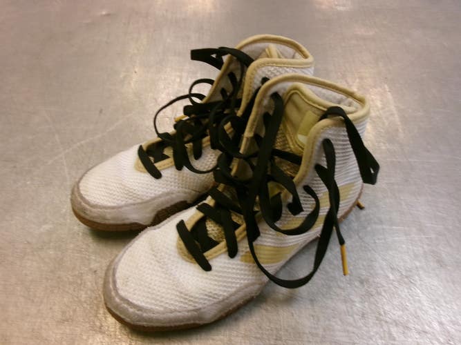 Used Adidas Wrestling Shoes White Junior 02.5 11339-S000205667